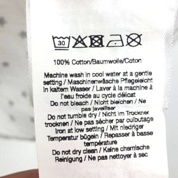 Manguun Cap Sleeve Tee White Black Stars Big Girls Size XL - Picture 10 of 10